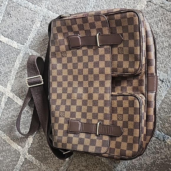Louis Vuitton Damier Ebene Leather Broadway Messenger Laptop Bag. Men's/ Women's - Picture 12 of 17